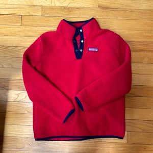Vineyard Vines, red with navy trim.